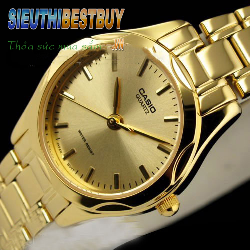 Đồng Hồ Thời Trang Nam Nữ Cao Cấp Casio Full Gold 2014